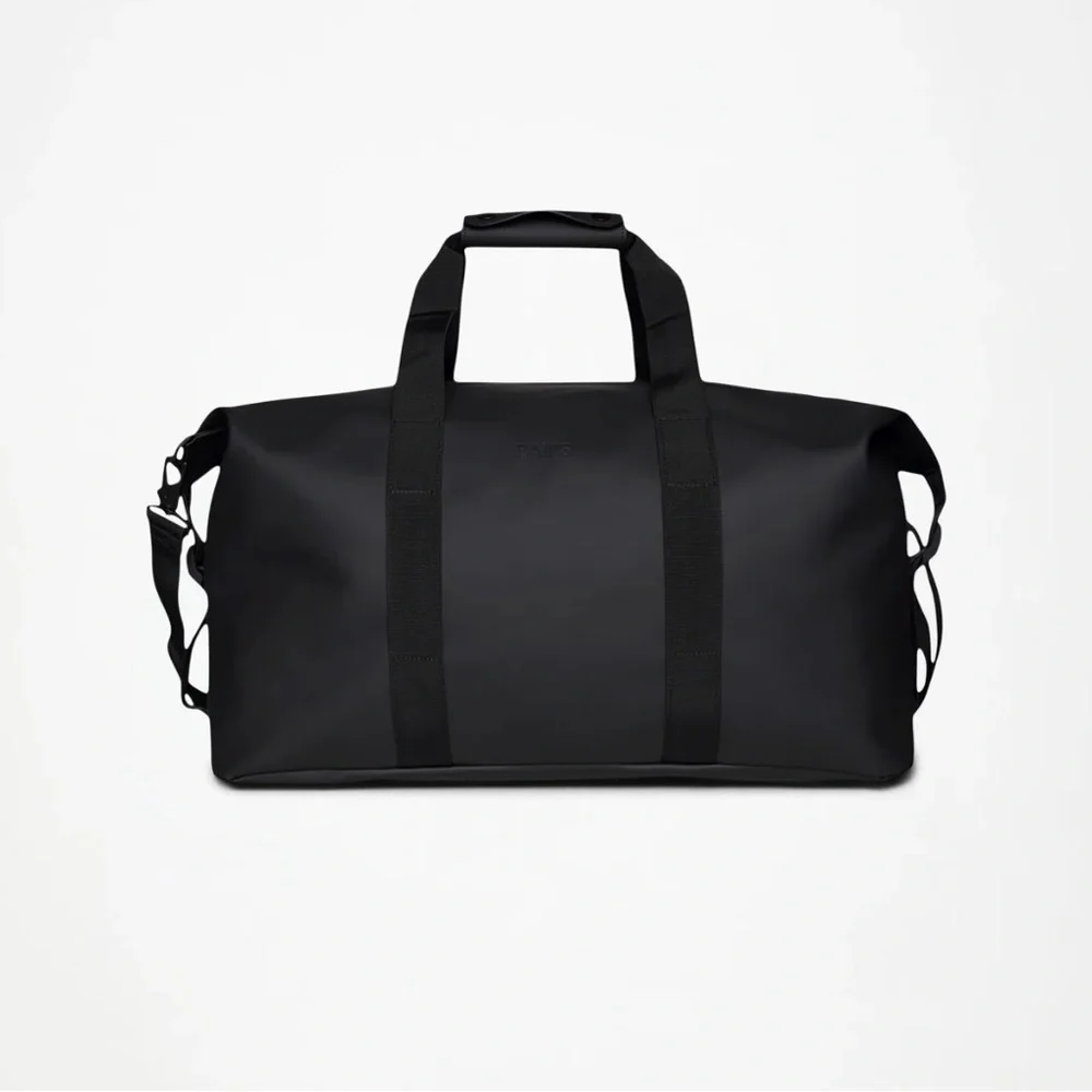 NEW RAINS Hilo Weekend Bag in Black Waterproof